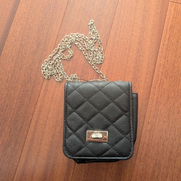 Small Purse - Cross Body/Shoulder bag - chic - black - Picture 1 of 4